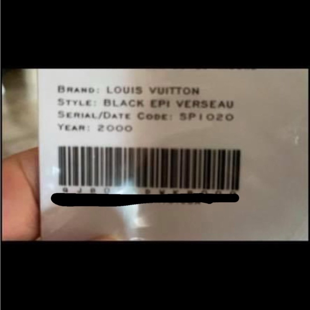 Louis Vuitton Black Epi Verseau